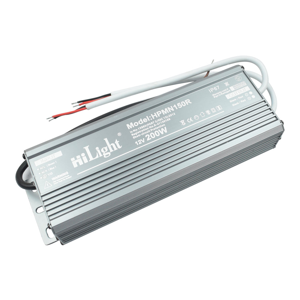 HiLight 12V 200W IP67 Water Proof LED Driver Power Supply