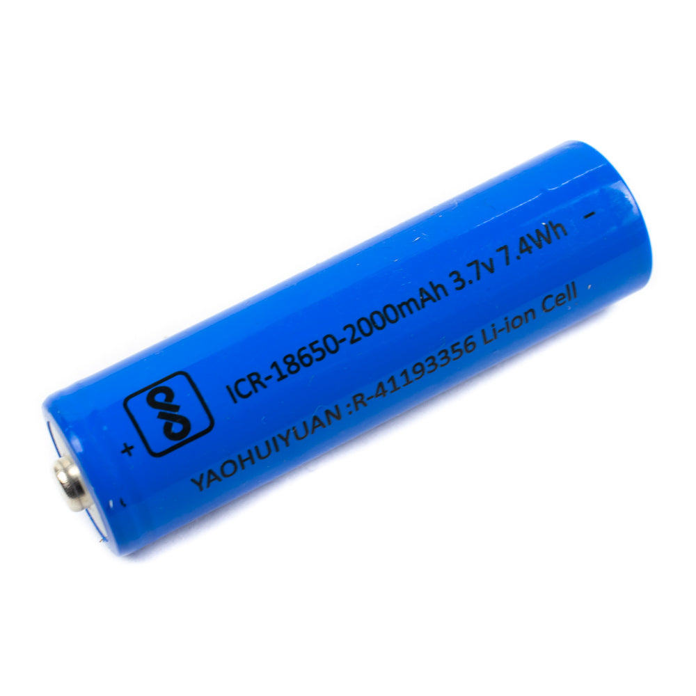 Rechargeable Li-ion Battery 18650 3.7V 2000mAh