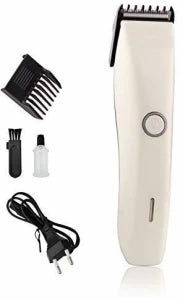 HTC AT-206 Rechargeable Beard Trimmer Trimmer 50 min Runtime 4 Length Settings (White)