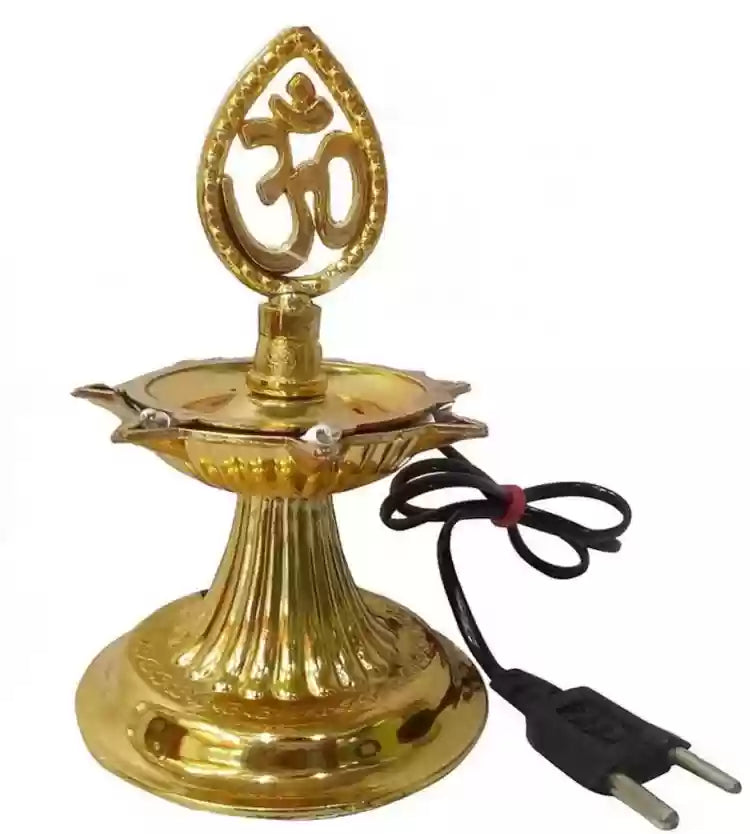 1 Layer Electric Diya Deepak Light Lamp LED Lights for Puja Home Temple Decor Diwali Festival