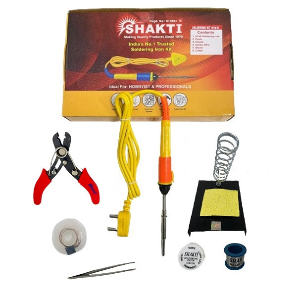 Shakti Soldering Iron Kit-25W (8 in 1)