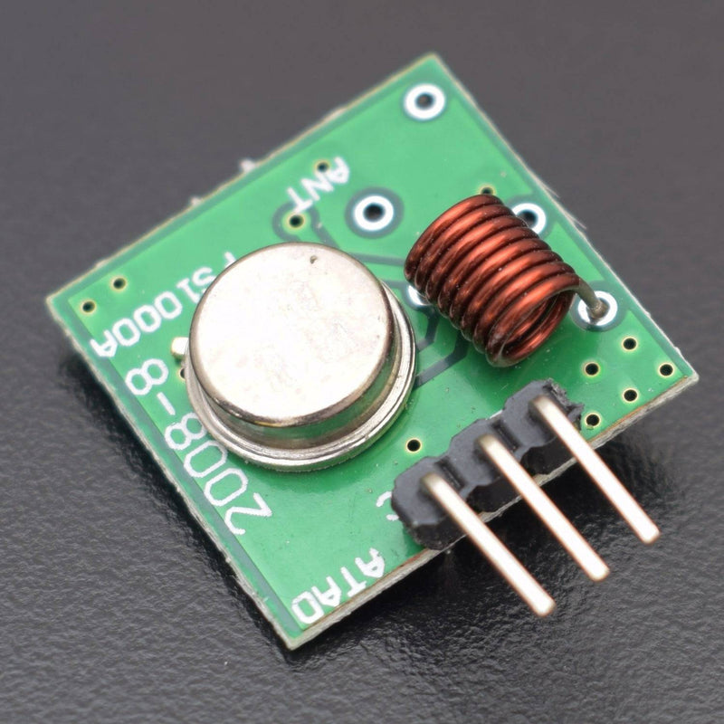 RF 315MHz module RF Transmitter Receiver Module 315MHz Wireless Link Kit + 315MHz Spring Antenna for Arduino