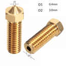 V6 Volcano Brass Length Extruder Nozzle 3.0mm x 0.4mm