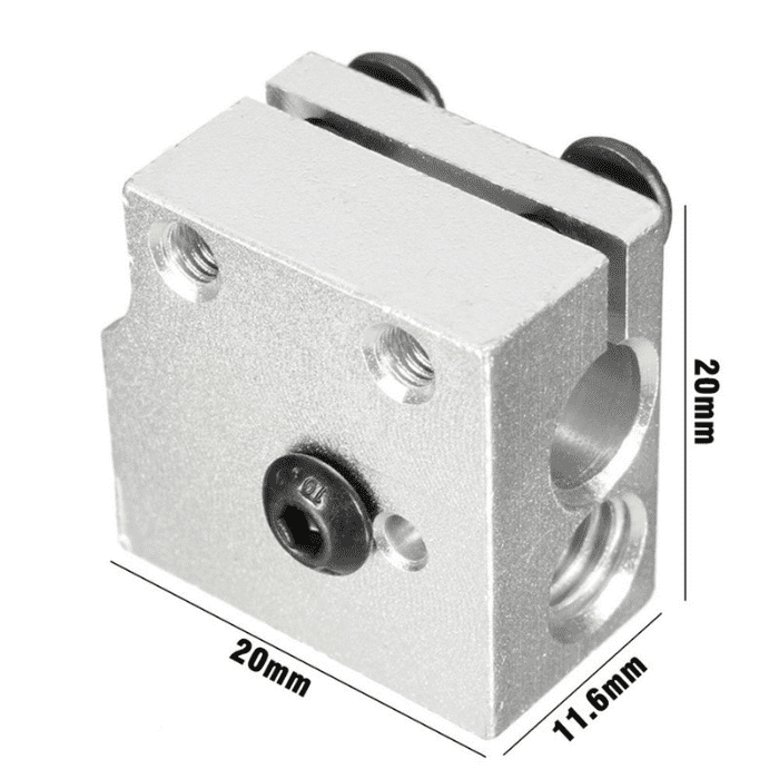 Volcano hot end Heater Block/Heating Block for 3D Printer