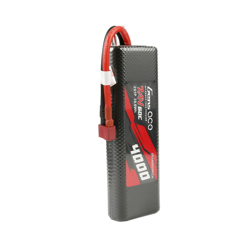 Gens Ace 4000mAh 7.4V 60C 2S1P HardCase Lipo Battery Pack 8