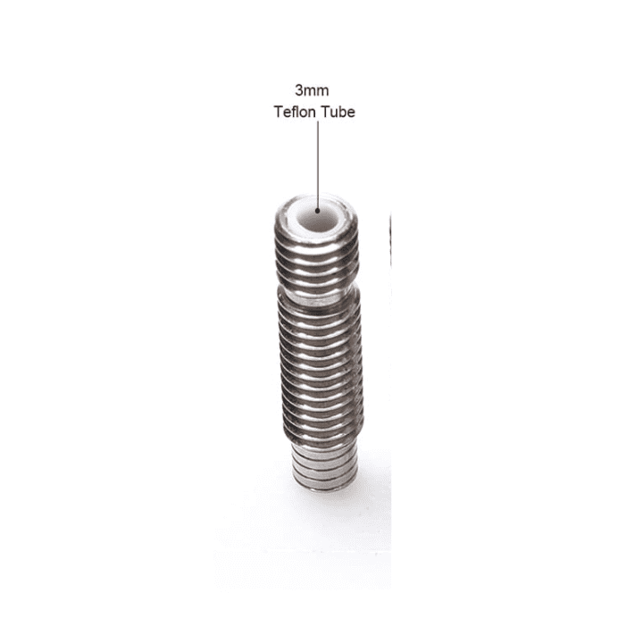 V6 Heat Break Hotend Throat With Teflon Tube for 3.0 mm Filament