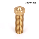 V6 Volcano Brass Length Extruder Nozzle 3.0mm x 0.6mm