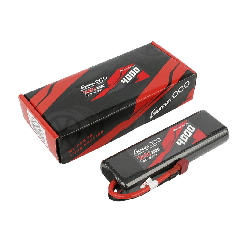 Gens Ace 4000mAh 7.4V 60C 2S1P HardCase Lipo Battery Pack 8