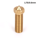 V6 Volcano Brass Length Extruder Nozzle 1.75mm x 0.6mm