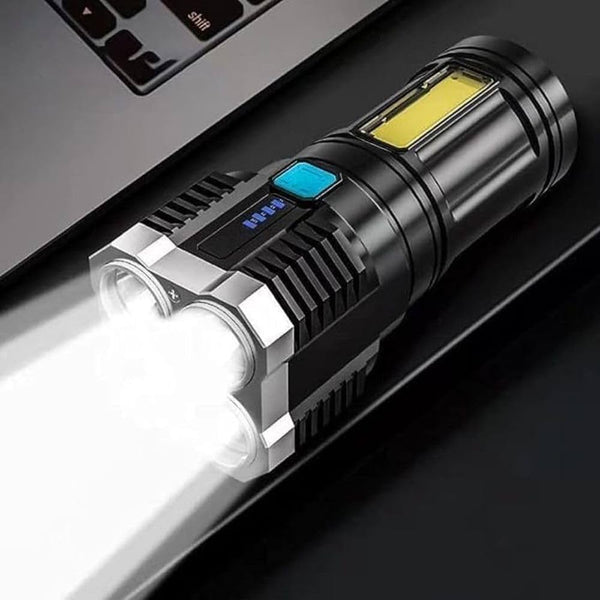 USB 5V Charge Flashlight L-S03 LED Flashlight Rechargeable Torch USB 5V COB LED Switch/Charging Port