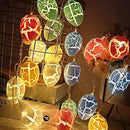 Egg Oval Shape 16 Led Pastel String Lights-3 meter