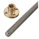 Trapezoidal Screw 400mm rod with Copper Nut