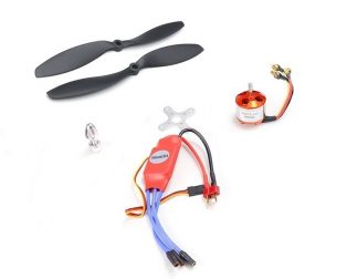 Set of 4 A2212 1000 KV BLDC Brushless DC Motor with SimonK 30A ESC and Orange 1045 Propeller Set