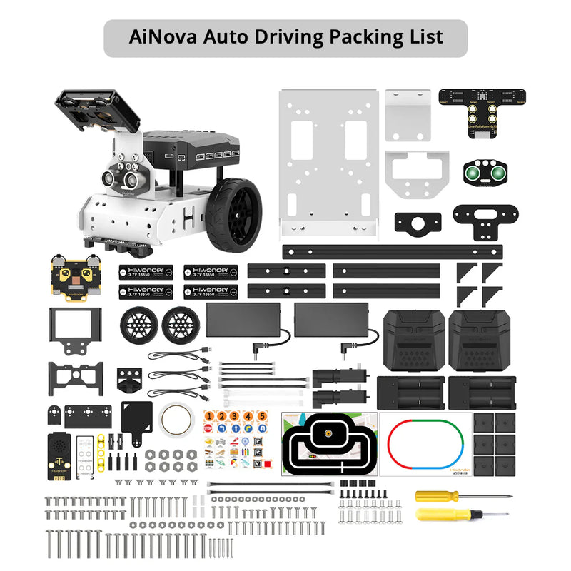 AiNova Intelligent Vision Robot Car Graphical Python/ Scratch Program