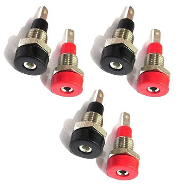 2mm Female Banana Socket Pair (Red and Black)