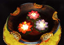 Multicolor Water Sensor Floating Lotus Flower Smokeless Candle/LED Tealight