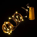 Warm White 20 LED Wine Bottle Cork Copper Wire String