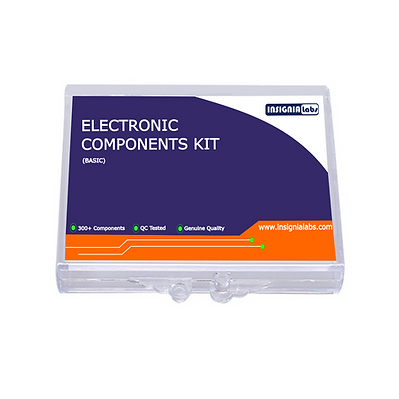 Electronic Components Kit with 300+ Components and Tutorial Book (BASIC KIT)