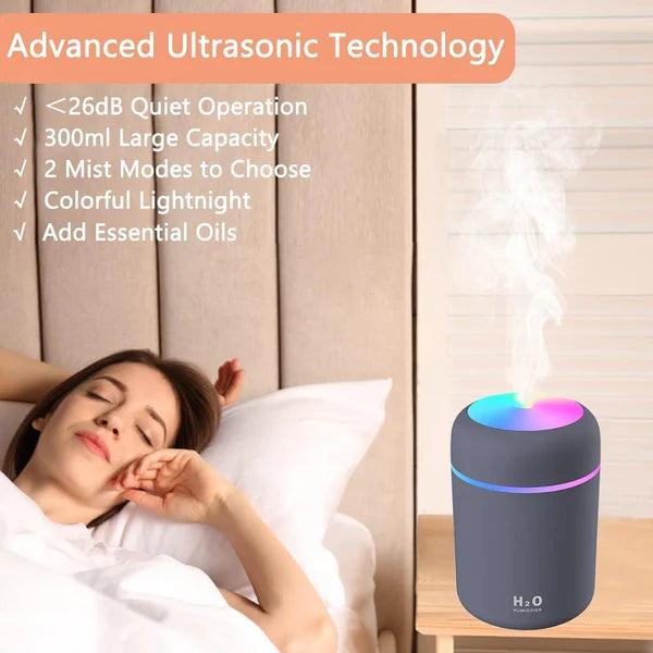 H2O Electric Room Humidifier, For Home 300 ML