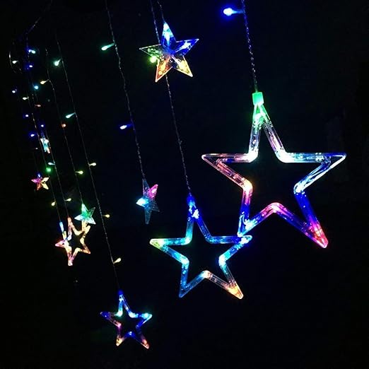 6 Large & 6 Small Stars Led (MULTI COLOUR)