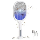 Mosquito Bat with UV Light Lamp Five Nights Mosquito Killer Autokill 2 in 1 Mosquito Racket 1200mAh Lithium ion Rechargeable Battery Handheld