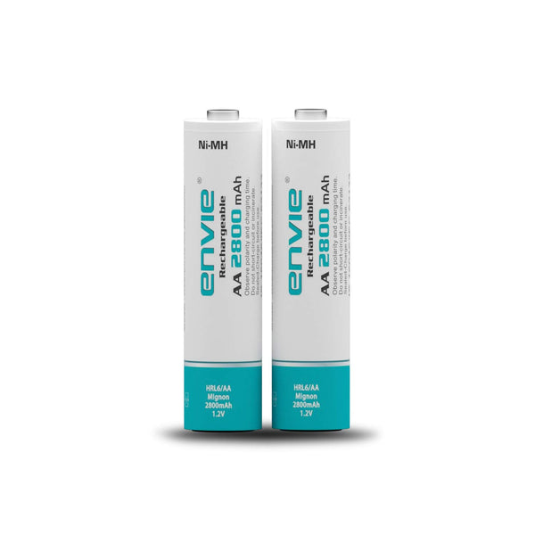 ENVIE AA 2800mAh Rechargeable Battery Pack of 2