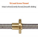 Trapezoidal Screw 300mm rod with Copper Nut