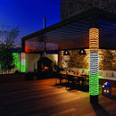 15-Meter LED Rope Light | Indian Tricolor Strip Light - Orange + White + Green Colour in Single Strip