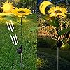 Sunflower Solar Yellow Flower Lights Outdoor Decorative Waterproof-Pack of 2