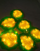 Leaf Pan Ganesh Led Curtain String Light Led Series 6 Big Pan and 6 Small Pan- 3 mtr