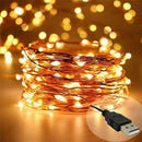 Warm White color 10 Meter USB Powered LED Fairy String Light