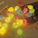 Egg Oval Shape 16 Led Pastel String Lights-3 meter