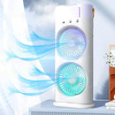 Portable Fan Double Ended Spray Fan Desk Fan with Cooler USB