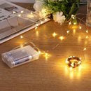 Warm White Color 2 Meter Battery Powered, Wired String Fairy Lights, 2 AA Battery Powered Portable LED Lights