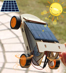 DIY Wooden Science Experiment Model Kit Solar Power Car 4 in 1 Set