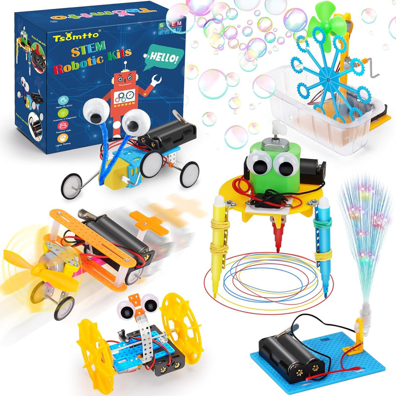 STEM Science Robotics Kit - 5 Set Electronic Science Experiments Projects