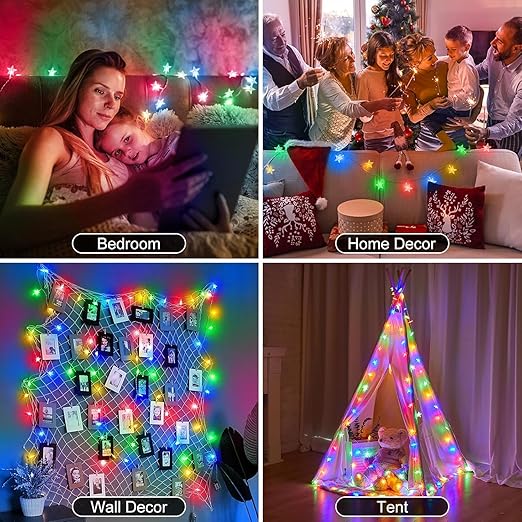 Multicolor Star 14 Led 3 Meter Fairy String Lights