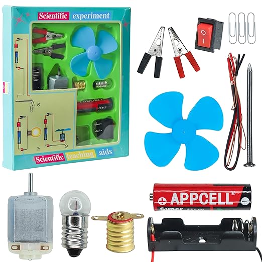 Science Experiment Kit – STEM Kit, Electric Circuit Kit with Motor Fan Toy