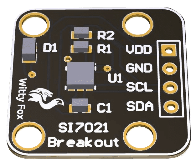 Witty Fox - SI7021 Humidity Temperature Sensor Breakout Board