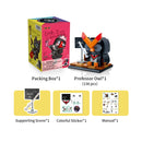 BanBao 3d Model Bricks Animal Kit Professional Figure Q-Playmate Professor Owl Building Blocks Toys Gifts