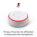 Refurbished 3rd Gen Echo Dot Smart Speaker - White