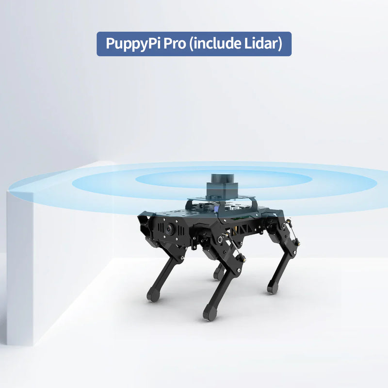 PuppyPi HiWonder Quadruped Robot with AI Vision - ROS Bionic Dog