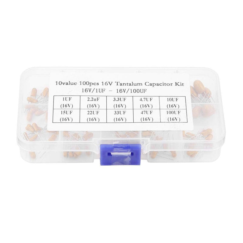 10 Values 16V 1uf-100uf Tantalum Capacitor Assortment Kit Assorted Capacitor Kit