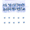 10 Values 500ohm-1M ohm Film Variable Resistor Potentiometer Rheostat Trimpot Assortment Kit