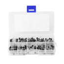 10Values 200PCS NPN PNP Power Transistor Assortment Assorted Kit BC327-BC558 with Clear Plastic Box