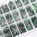 660 Pieces 24-Value Mylar Polyester Film Capacitor Assortment Kit - 0.22NF to 470NF / 100V