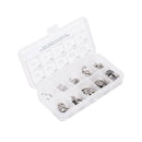 120 Pcs Stainless Steel E Clip Washer Assortment Kit Circlip Retaining Ring For Shaft Fastener