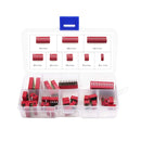 Double Row DIP Switch Assortment Kit 1, 2, 3, 4, 6, 8, 10, 12 Positions 2.54mm Pitch 35 Pieces Assorted DIP Switch Kit