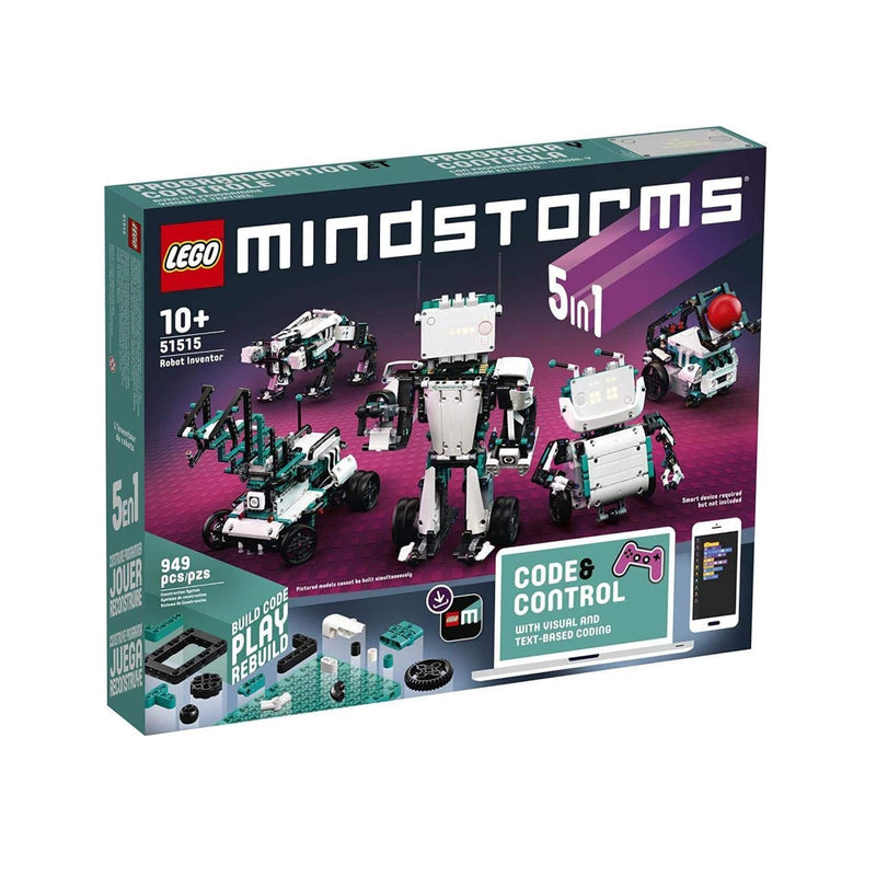 LEGO 51515 MINDSTORMS Robot Inventor Robotics Kit, 5in1 App Controlled Programmable Interactive Toy Coding for Kids