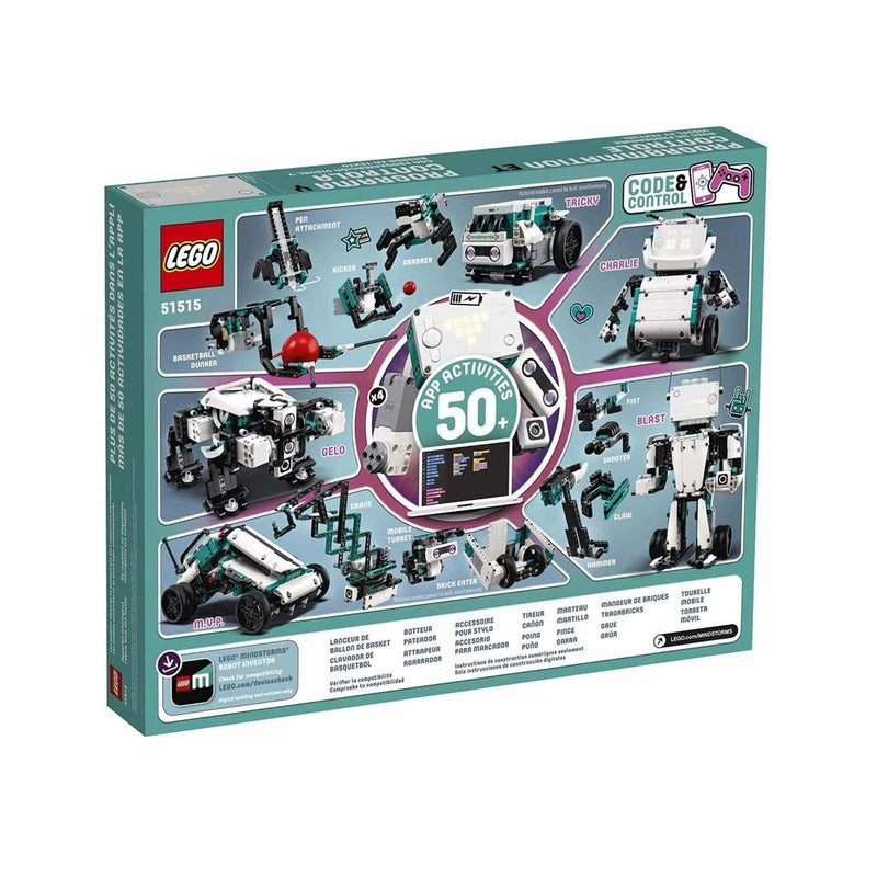 LEGO 51515 MINDSTORMS Robot Inventor Robotics Kit, 5in1 App Controlled Programmable Interactive Toy Coding for Kids